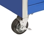 (6) 5” x 2” casters (4 lockable swivel and 2 rigid)