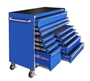 easy open full-extension ball bearing glides on rolling toolbox drawers