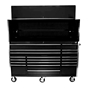 72 inch black top and bottom tool boxes