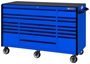 Blue 72" Tool Box with Black Trim