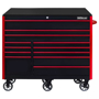 55 in tool box black with red trim