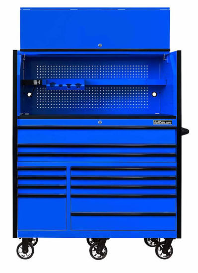 Picture of 55" X 25" 12 Drawer Rolling Tool Cabinet + Top Hutch R-CRX55251201SET