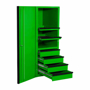 Tool Cabinet Green with Black Trim